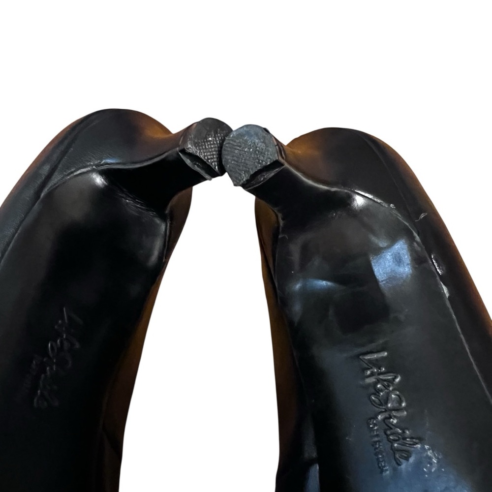 LIFE STRIDE Soft System Parigi Black Faux Leather Classic Work Pump 11M - Picture 7 of 8